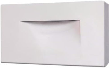 Ciata LED Stair Lights - 3 CCT Options (3000K/4000K/5000K) | 3 Watt Step Lights for Indoor and Outdoor Stairs | Ideal for Home Theater and Outdoor Stairway Lighting | White Finish, Horizontal
