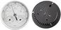 3 in 1 Accurate Weather Monitor Barometer Hygrometer Thermometer for All Seasons Indoor Outdoor Silver White Aluminum 5.12 Inch for Home Office Garden