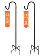 Ottsuls Shepherd-Hooks Adjustable for Bird-Feeder Lantern Plant-Hook Garden-Stake - Plant Stand Hanger for Outdoor Flower Basket, Bird Feeder Hanger Weddings Decor - size: 92 INCH, style: A-2 Pack