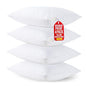 Set of 4 Pillow Protectors with Zipper Standard Size, Bed Bug and Dust Mite Proof Pillow Covers, Ultra Soft Pillow Encasements, Moisture Wicking and Waterproof Pillow Cases by Utopia Bedding (White) - size: Standard (Pack of 4)