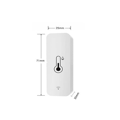 Wi-Fi Smart Thermometer Hygrometer, Digital Mini Indoor Temperature and Humidity Sensor, Room Temperature Humidity Sensor App Remote Control for Greenhouse Cellar,Compatible Alexa/Google Home