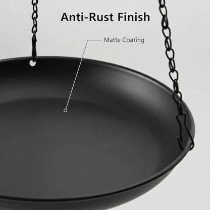 Hanging Planter for Indoor Outdoor, Plant Hanger, Hanging Plant Holder, Plant Pot Shelf Basket for Window Wall Ceiling Garden with Chains and Hooks, 2Pcs (Round) - style: Round