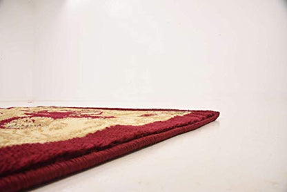 Unique Loom Versailles Collection Area Rug - Henry (2' x 3' 1" Rectangle Red/Brown) - color: Red/Brown, size: 2'2" x 3'1" (Rectangular)