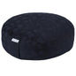 Meditation Cushion, Comfortable Meditation Pillow with Peacock Feather Jacquard Cover. Buckwheat Hull Filled Zafu Floor Pillow 16 * 16 * 5 in - color: Black
