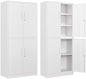 Letaya Metal Storage Cabinet with Lock Door, Adjustable Shelf Steel Cabinets for Office, Home,Pantry,Kitchen,Garage Utility Cabinet (4 Door-White)
