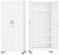 GAIOUS 74.8" Tall Metal Storage Cabinet with Lock and Wheels, File Cabinet