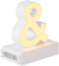 LED Magnetic Symbol &, H 3.7" Light with Touch Control, White, Dimmable, Warm White 3000K