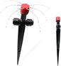 40PCS Push-to-Connect Drip Irrigation Emitters for 1/4 inch Irrigation Tubing, Two-Way Connection Adjustable Drip Emitter Sprayer with Stake, Irrigation Dripper Sprinklers for Drip Irrigation System