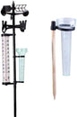 TOYANDONA 2 Sets Outdoor Thermometer and Rain Gauge Measuring Instruments with Plastic Material for Farm Planting and Garden Decoration, Accurate Temperature and Rainfall Measurement