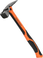 Klein Tools H81022 Anti-Vibration Milled Face Framing Hammer with Straight Claw, 22-Ounce Forged Steel, Magnetic Nail Starter and Extra-Large Squared Strike Face