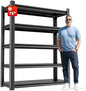 OLLRRACT Garage Shelving Unit - 5-Tier Adjustable Metal Storage Shelf - Heavy Duty Industrial Rack for Garage, Basement, and Utility Room - Easy Assembly 16" D x40 W x78 H