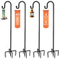 Ottsuls Shepherd-Hooks Adjustable for Bird-Feeder Lantern Plant-Hook Garden-Stake - Plant Stand Hanger for Outdoor Flower Basket, Bird Feeder Hanger Weddings Decor - size: 45 INCH, style: A-4 Pack