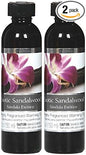 Hosley Set of 2 Exotic Sandalwood Fragrance Warming Oils 5 Ounce Ideal Gift for Weddings Spa Reiki Meditation Bathroom Settings P1