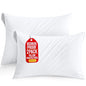 Set of 2 Pillow Protectors with Zipper Queen Size, Bed Bug and Dust Mite Proof Pillow Covers, Ultra Soft Pillow Encasements, Moisture Wicking and Waterproof Pillow Cases by Utopia Bedding (White) - size: Queen (Pack of 2)