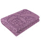 100% Cotton Throw Blanket for Couch Sofa or Bed All Season Terry Blankets & Throws, Lightweight & Breathable Cotton Blanket, Picnic Rug, Terry Bed Sheet (Byzantium) - color: Byzantium