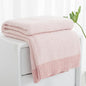 Carriediosa Heather Throw Blanket 50" X 60", 400GSM Ultra Soft Microfiber Fuzzy Fluffy Reversible Knitted Blankets Cozy Plush Lightweight and Warm Fall Throws for Couch, Bed, Sofa, Dusty Pink - color: Heather - Dusty Pink, size: 50" X 60"