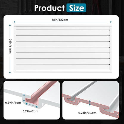 Brakki Slat Wall Paneling 2x4 Ft, Slatwall Garage Organizer Storage System