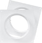 5" Inch Pack of 2 Duct Connector Flange - Plastic Straight Pipe Flange for Heating Cooling - Inlet Outlet Ventilation System - Ducting Coupling Wall Plate - Assembly Joint Set (125mm)