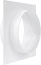 5" Inch Duct Connector Flange - Plastic Straight Pipe Flange for Heating Cooling - Inlet Outlet Ventilation System - Ducting Coupling Wall Plate - Assembly Joint (125mm)