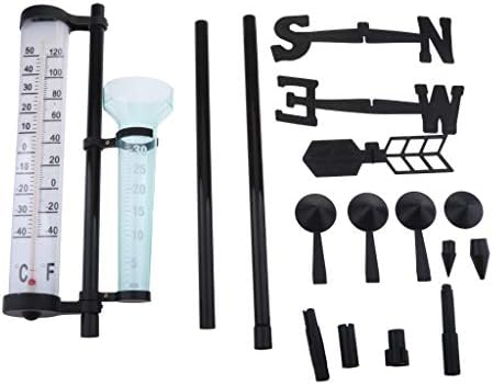 3-in-1 Garden Weather Station Thermometer Rain Wind