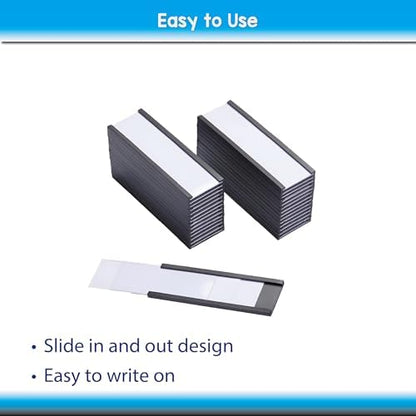 IMAGAME Magnetic Tool Organizer, Label Holder, 30 Packs, 3"x1"
