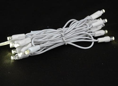Novelty Lights 50 Light LED Twinkle Christmas LED Mini Light Set, Outdoor Curtain Fairy Wedding String Lights, Non-Connectable, Warm White, White White, 7 Feet