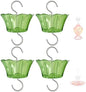 3oz Plastic Ant Moat for Hummingbird Feeder, 4-Pack Green Insect Guards