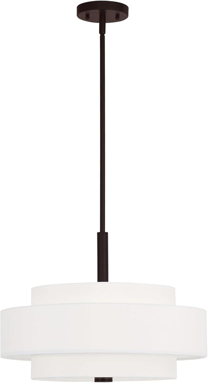 Livex Lighting 50874-07 Meridian 4-Light Pendant, Bronze