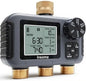 Insoma 3 Outlet Sprinkler Timer Brass Inlet & Outlet, Programmable Garden Hose Timer with Rain Delay, Manual& Automatic Watering System