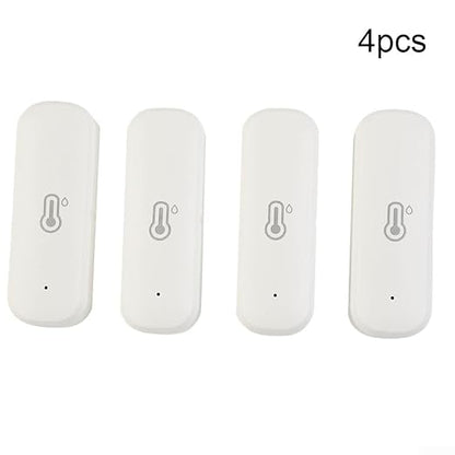 4 pcsWiFi Hygrometer Thermometer Sensor, Smart Temperature Humidity Monitor, Indoor Sensor for Room Greenhouse Incubator for Tuya WiFi Temperature and Humidity Detector