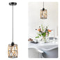 ocioc Hand Woven Hemp Rope Pendant Light, 6.7" Boho Chanderlier Light Fixture, Rattan Cylinder Lamp Shade Lamp, Farmhouse Dome Pendant Lighting for Kitchen Island, Bedroom, Dining Room, Living Room - size: 6.7"