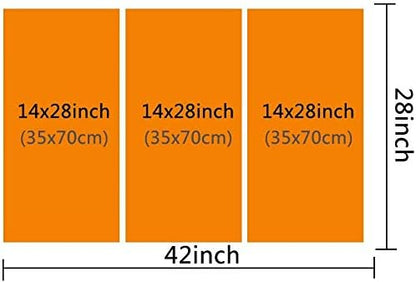TUMOVO Wall Art for Living Room 3 Panel AI Wall Art Parametric Artificial Intelligence Pictures Print on Canvas for Home Office Decorations, Stretched and Framed Ready to Hang, 42" Wx28