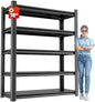 OLLRRACT 5-Tier Garage Shelving, Metal Storage Shelves, Utility Shelf