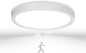 12in Motion Sensor LED Ceiling Light Wired, 2700K/3000K/3500K/4000K/5000K Dimmable 24W Round Flush Mount Lighting Fixture for Closet Stairwell Hallway Laundry Porch, ETL Listed, White
