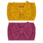 Baby Bling Bows Newborn to Little Girls Hair Bow - FAB-BOW-LOUS Headbands Toddlers Hair Accessories, Made in the USA, One Size (2 Pack - Medallion & Raspberry)
