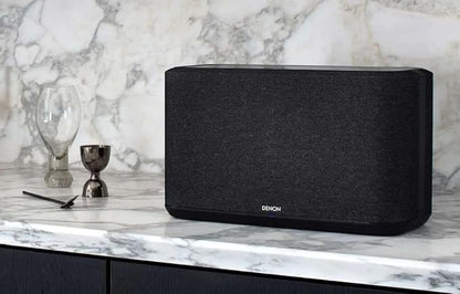 Denon Home 350 Home Stereo Wireless Speaker (Black), Bluetooth Wireless, 0.75" Tweeters, 6.5" Woofers, HEOS Built-in, AirPlay 2, Multi-Room Streaming, Simple Setup, Powerful Design