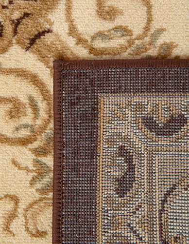 Unique Loom Versailles Collection Area Rug - Henry (2' x 3' 1" Rectangle Brown/Cream) - color: Brown/Cream, size: 2'2" x 3'1" (Rectangular)