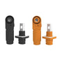 400A Battery Energy Storage Connector, 150mm² High Current Connectors IP67 Waterproof Copper Plate Wiring Power Adapter Quick Plug Terminal Right Angle Plug and Socket (1500V Black+Orange)