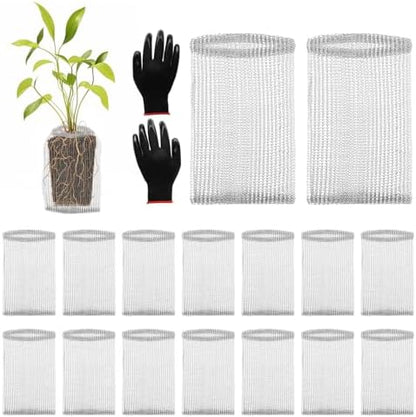 16 Pcs Gopher Baskets 1 Gallon Root Guard Proof Stainless Wire Steel Trap