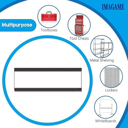 IMAGAME Magnetic Tool Organizer, Label Holder, 30 Packs, 3"x1"