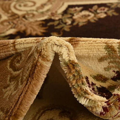 Unique Loom Versailles Collection Area Rug - Henry (2' x 3' 1" Rectangle Brown/Cream) - color: Brown/Cream, size: 2'2" x 3'1" (Rectangular)
