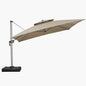 PURPLE LEAF 12ft Patio Umbrella Outdoor Square Umbrella Large Cantilever Umbrella Windproof Offset Heavy Duty Sun Garden Deck Pool Patio, Spectrum Sand