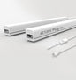 Leetdud Under Cabinet Lighting Plug in, 16 Inch 2 Pcs, Linkable AC120V 3CCT 3000K/4000K/5000K Ultra Slim, LED Under Cabinet Lights for Counter Light, Kitchen, Shelf, Sink, Workshop, Desk, White