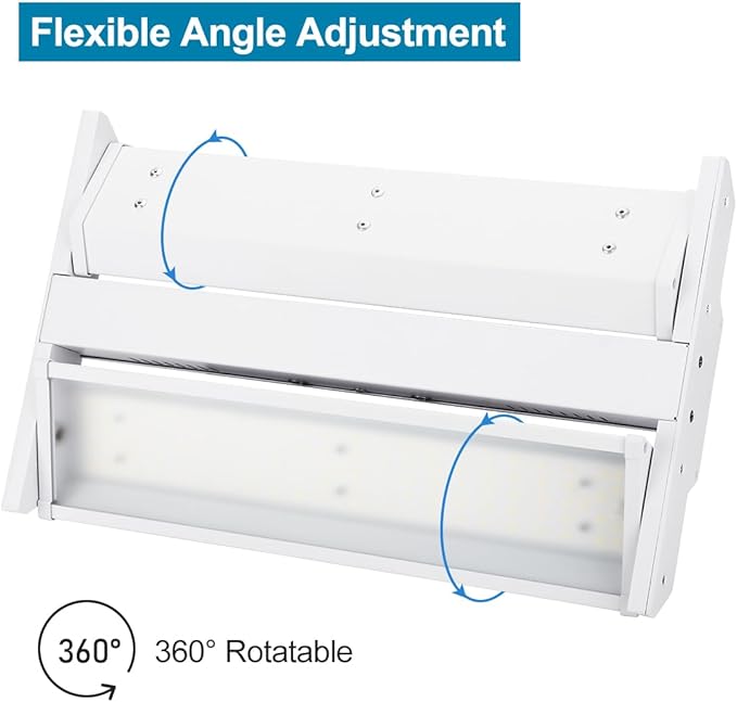 4-Pack High Bay LED Shop Light 1.35FT 150W 21000Lumens 5000K Daylight 100-277V, Commercial Mini Linear High Bay Lights for Warehouse Workshop Supermarket Stadium, 0-10V Dimmable, ETL