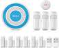 LWOHSI Home Security Systems with Door/Window Sensors and Motion Detectors,Wireless Burglar Alarm Kits with APP Real-Time Alerts,Compatible with Alexa & Google,No Monthly Fee (A519W-US-D)