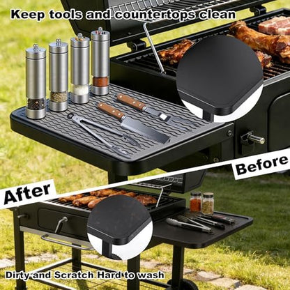 Silicone Grill Tool Mat for Blackstone Griddle Side Shelf Spatula Mat