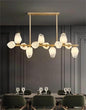 Pendant Lights Nordic Smart Home Decoration Pendant Light, Living Room Dining LED Indoor Lighting(Warm White,Golds 12 Heads)