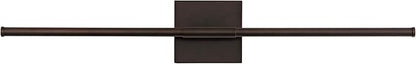 JONATHAN Y 28" Oil Rubbed Bronze Modern Dimmable Integrated LED Wall Sconce, Metal Vanity Light for Bathroom Mirror Bedroom Hallway, Sleek Hardwired Wall Lamp Fixture, 3000K (JYL7022D)