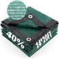 Cool Area Sun Shade Cloth with Grommets for Garden, 40% 14x20ft, Dark Green