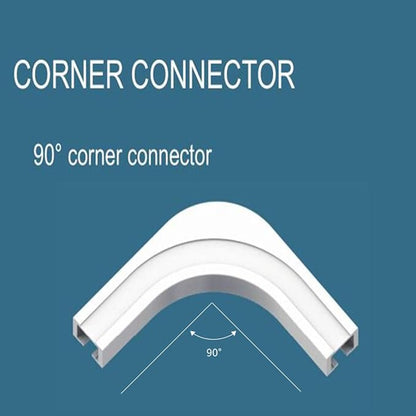 DIY WiFi Smart Automatic Curtain Motor Track System,Automatic Curtains Motor,Automatic Blinds Tracks, Length can be Custom (90 Degree Track for Corner Windows)